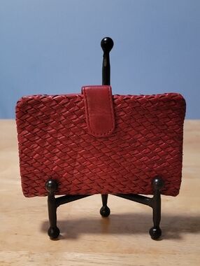 Vilenca Holland Woven Leather Wallet - Red